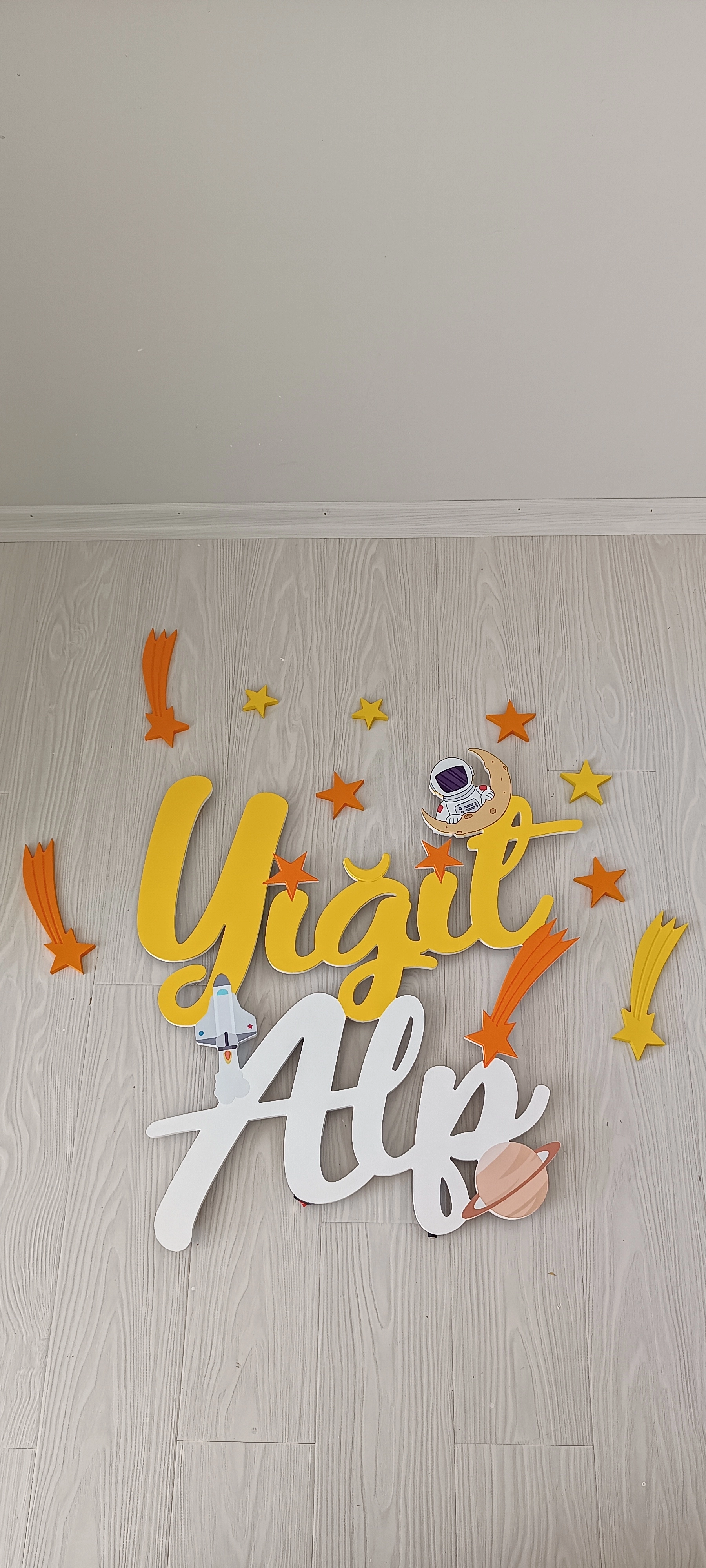 Büyük Boy Figürlü Işıklı Çift İsimlik