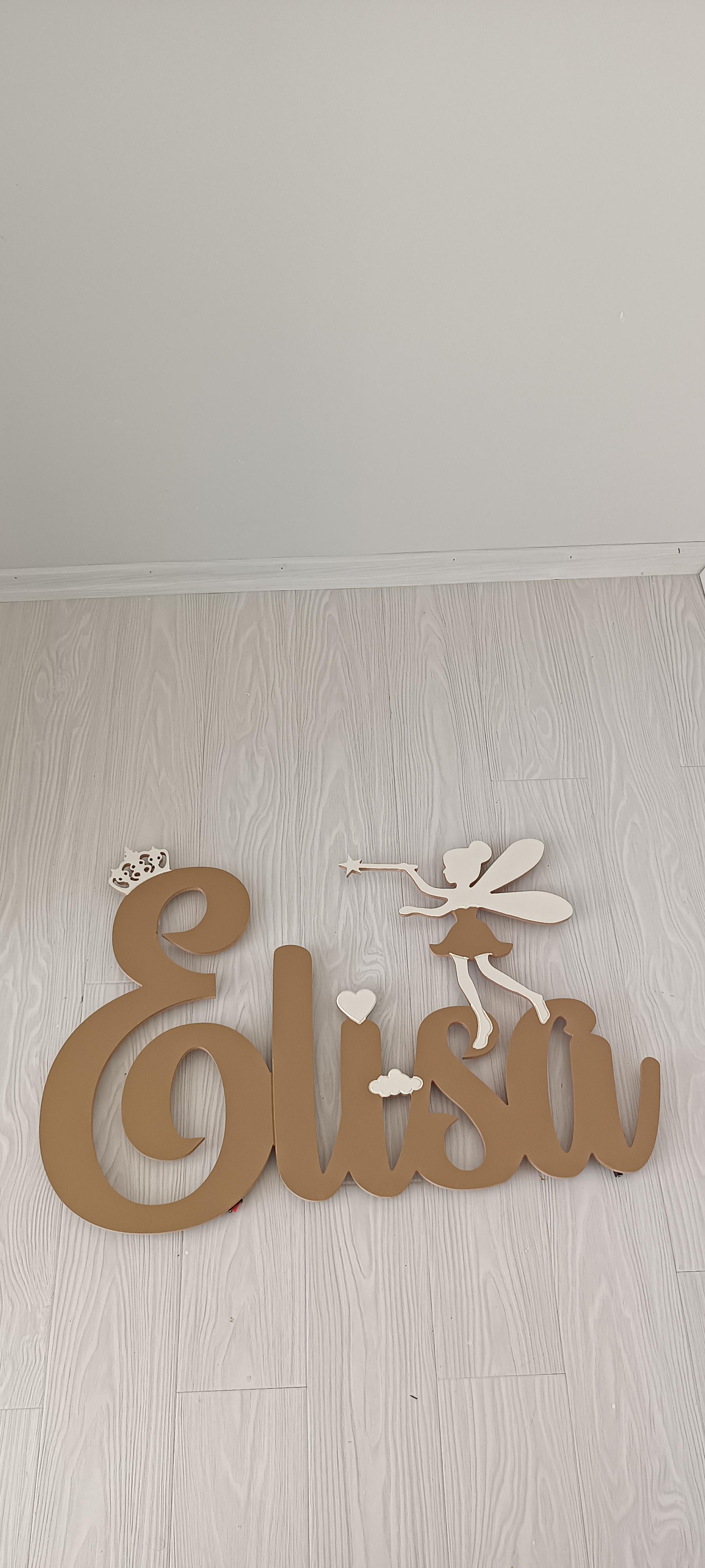50cm Extra Büyük Boy Işıklı Tek İsimlik