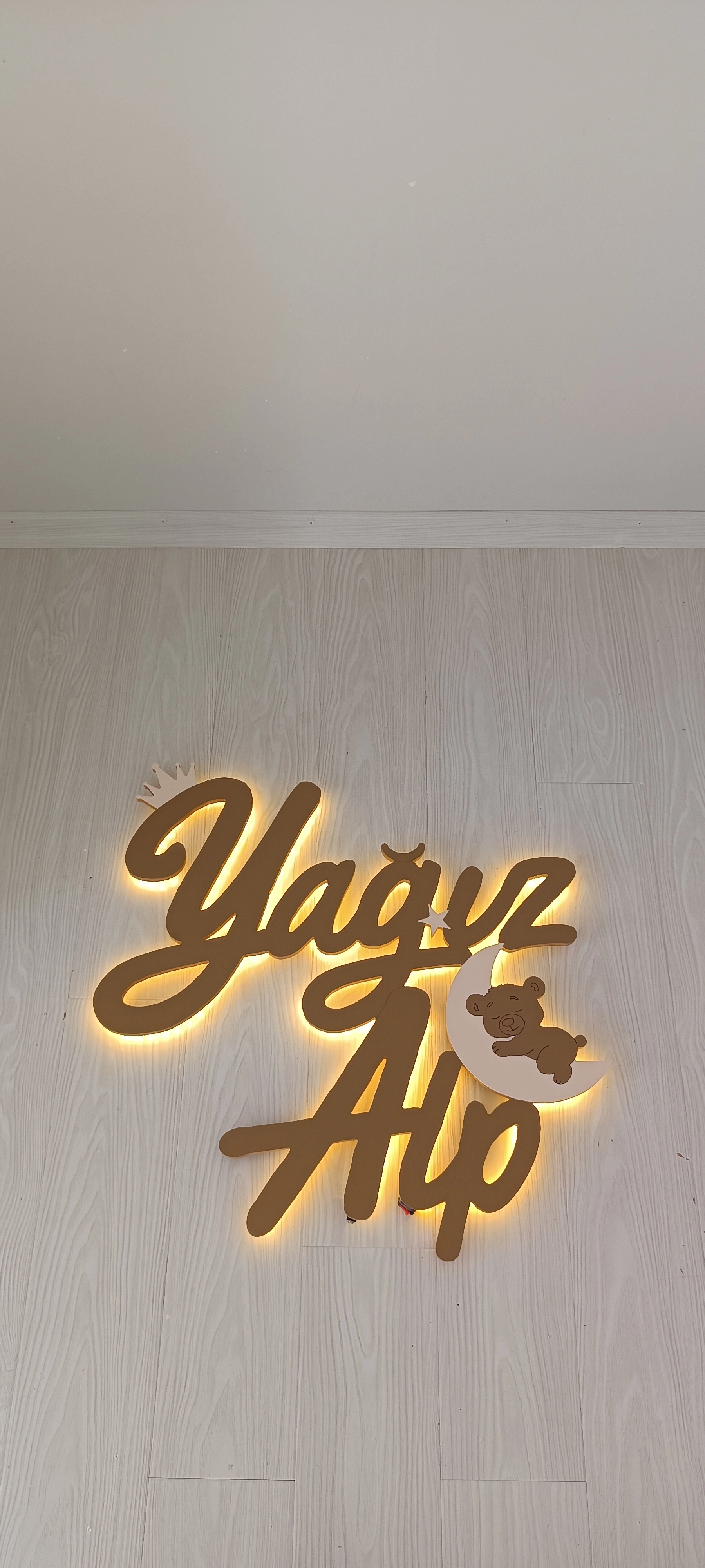 Büyük Boy Figürlü Işıklı Çift İsimlik